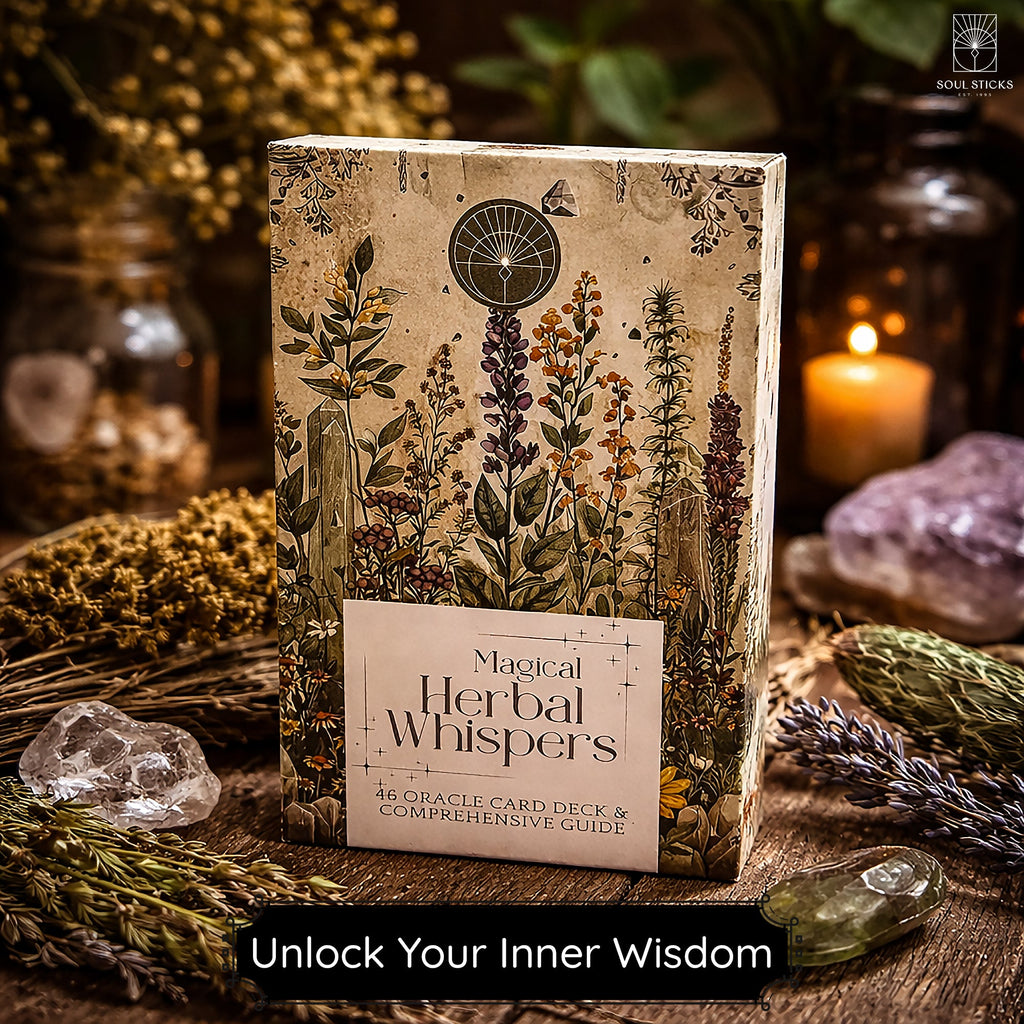 Magical Herbal Whispers oracle cards artwork