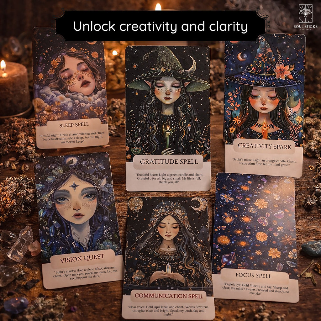 Magical Witches Spells oracle card close-up