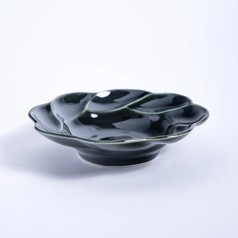 Flower Shape Small Dish - Green