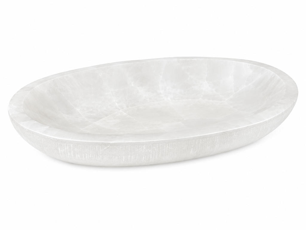 XL Oval Selenite Dish