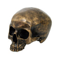 Rust Gold Half-Jaw Skull Figurine
