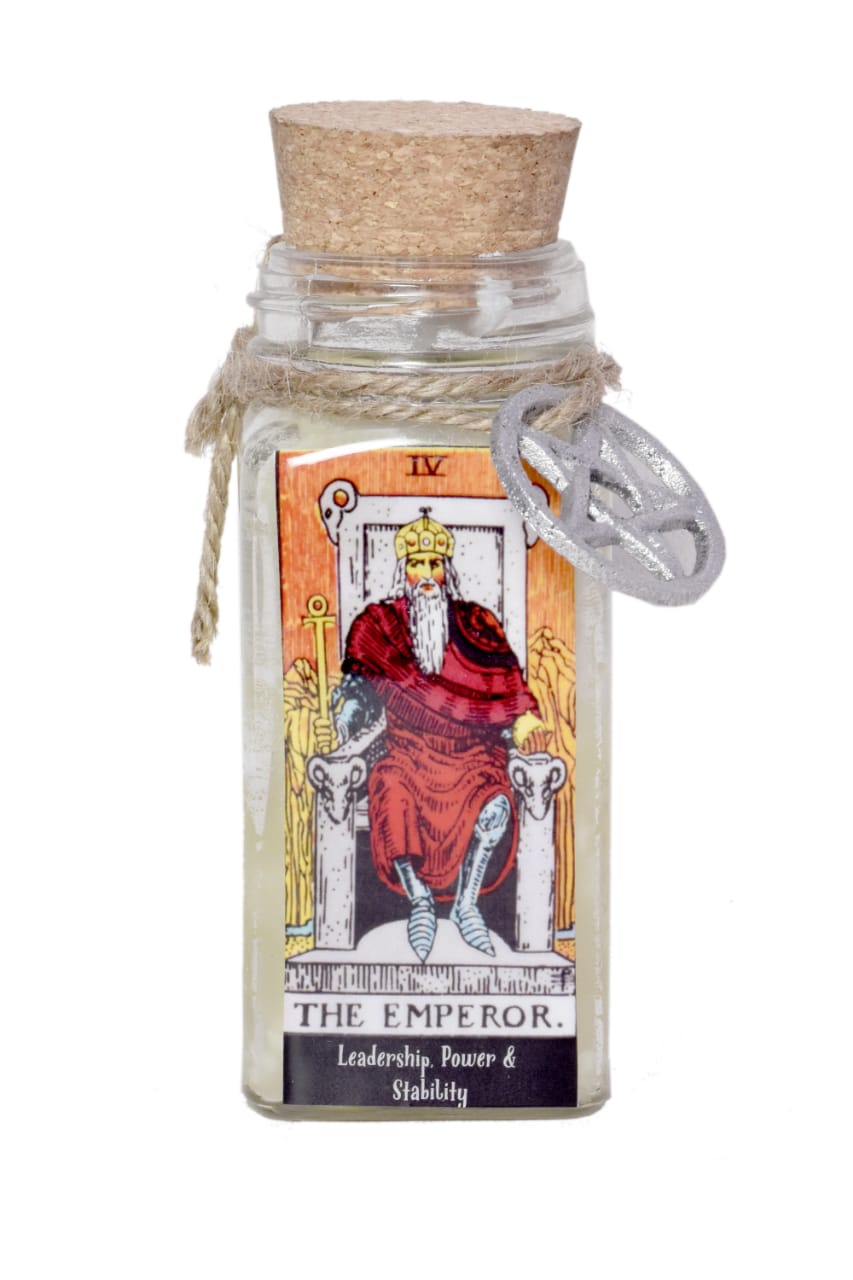 The Emperor Tarot Card Smudge Candle – 6 oz