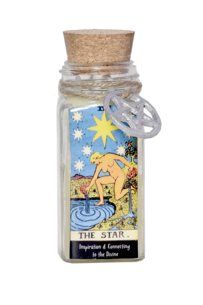 The Star Tarot Card Smudge Candle