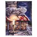 Keeper of Secrets Cat Canvas Framed Wall Art Wall Plaque - Anne Stokes - 7.5" W x 9.85"