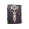 Celestial Goddess Embossed Blank Leather Journal