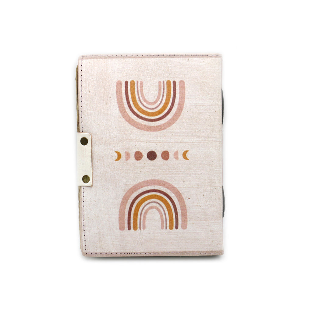 Bohemian Rainbow Blank Leather Journal
