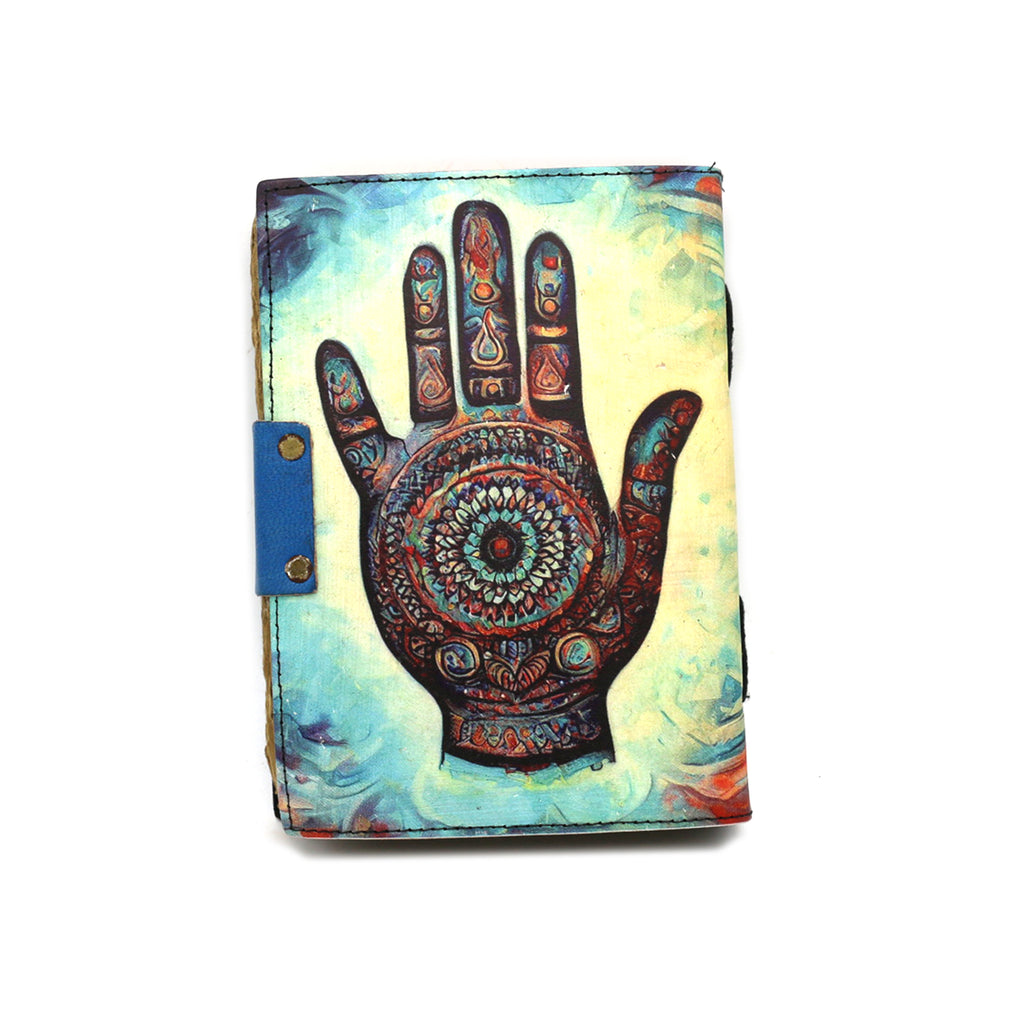 Healing Hand Blank Leather Journal