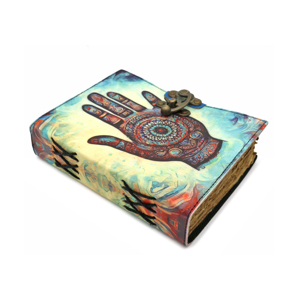 Healing Hand Blank Leather Journal