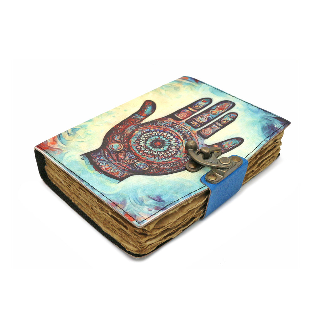 Healing Hand Blank Leather Journal
