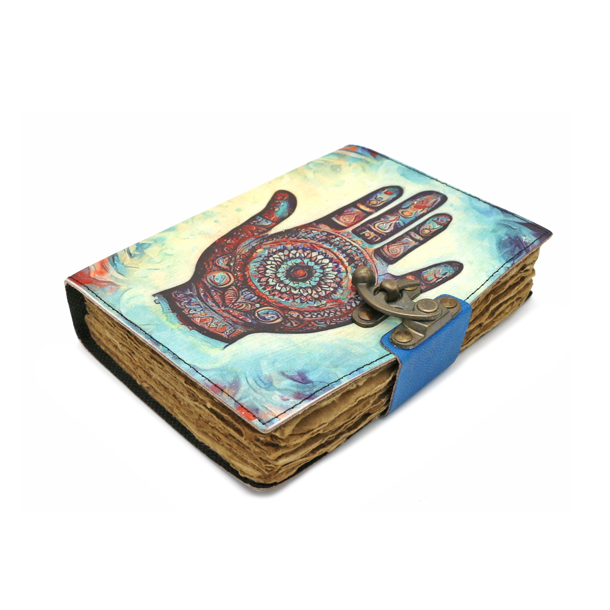 Healing Hand Blank Leather Journal