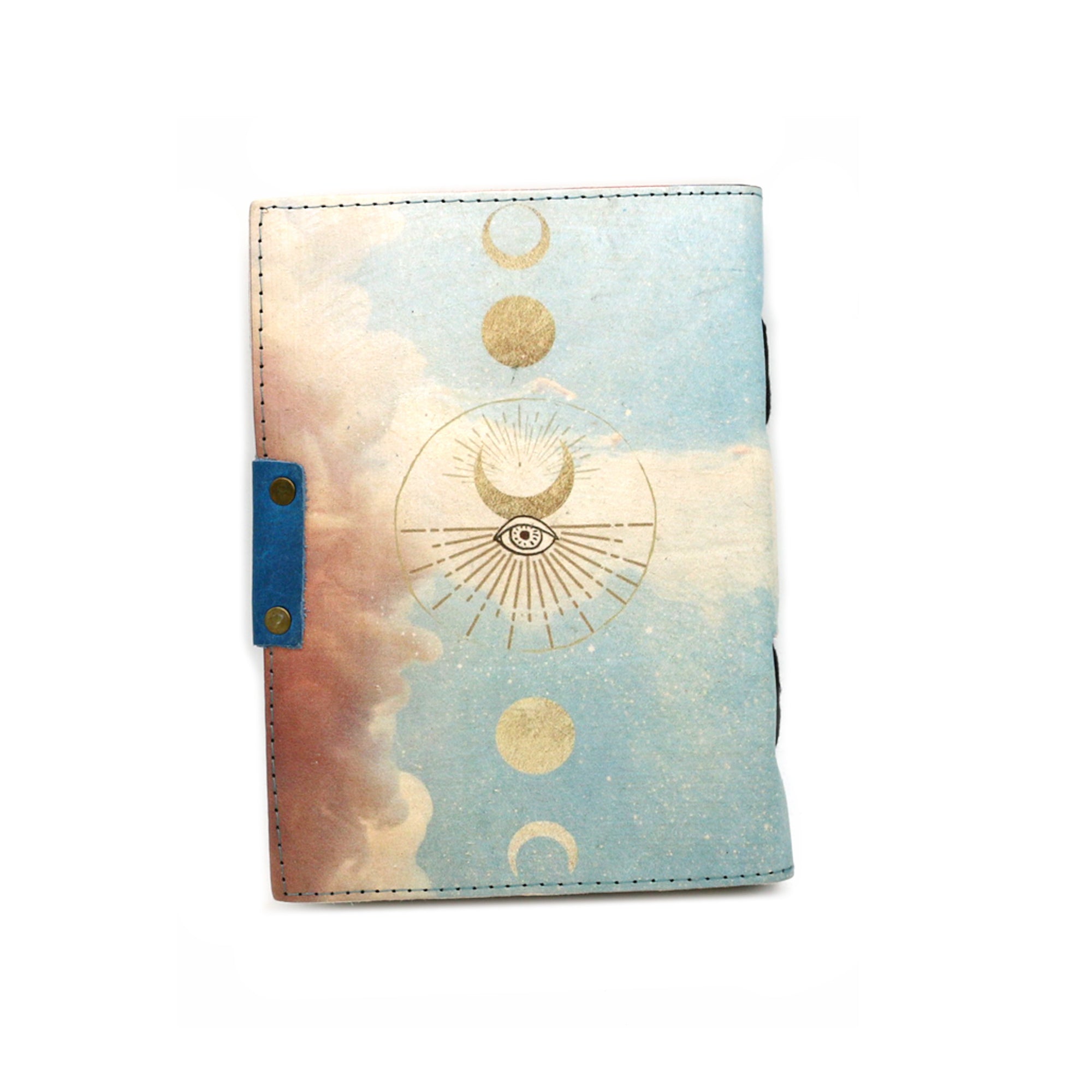 Celestial Gateway Blank Leather Journal