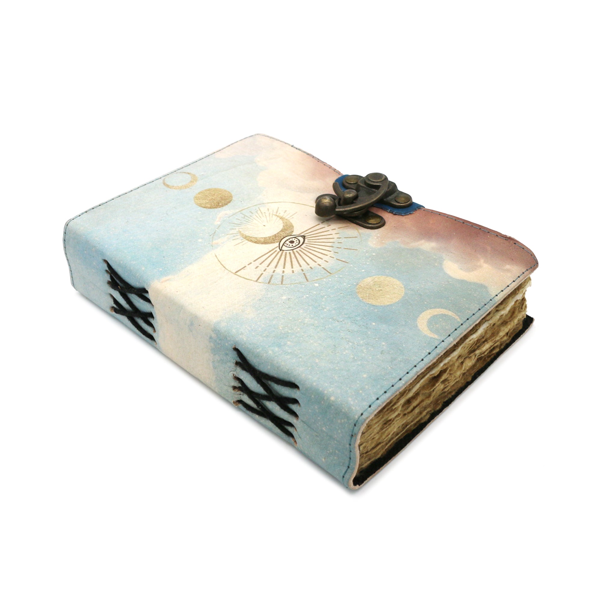 Celestial Gateway Blank Leather Journal