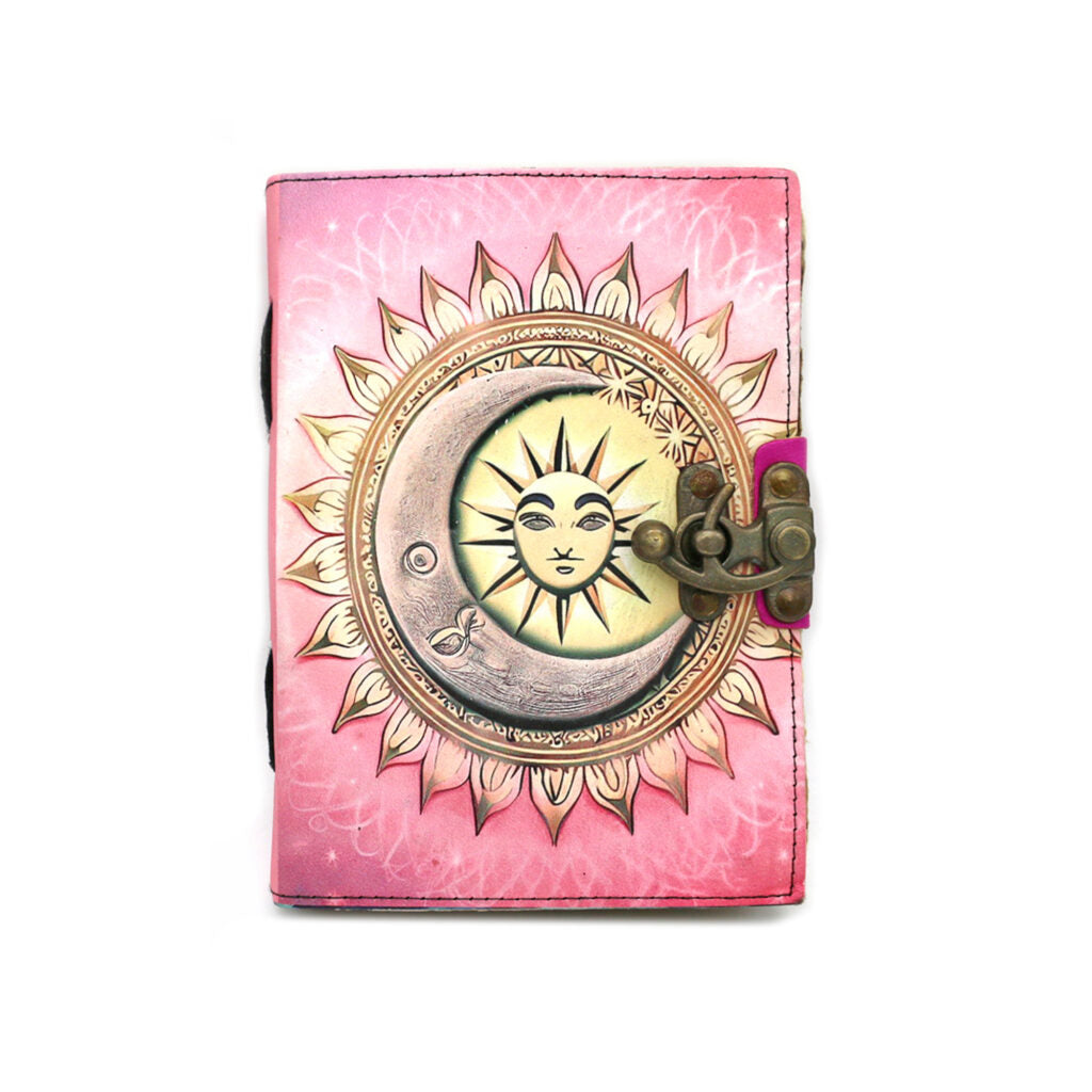 Celestial Fusion Blank Leather Journal