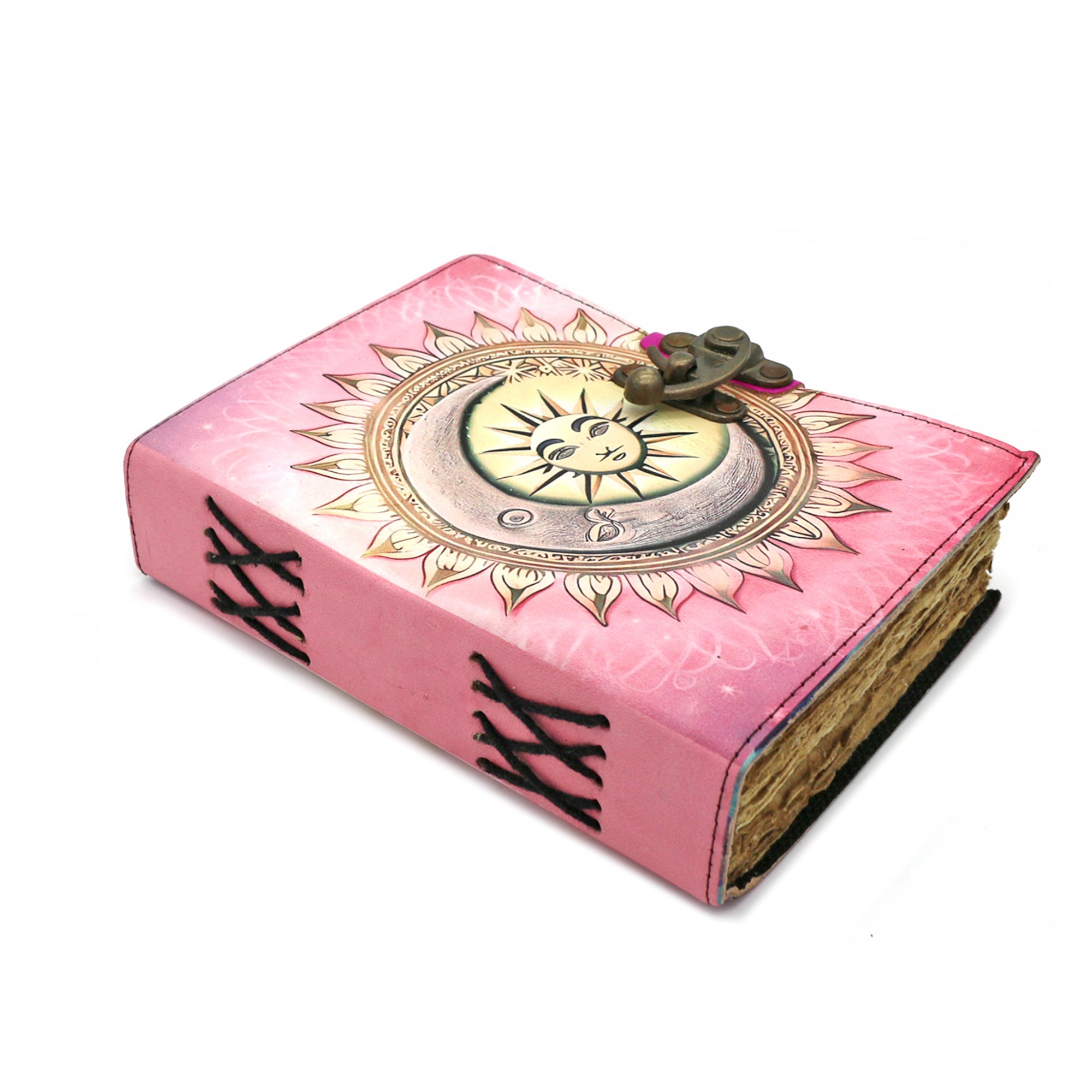 Celestial Fusion Blank Leather Journal