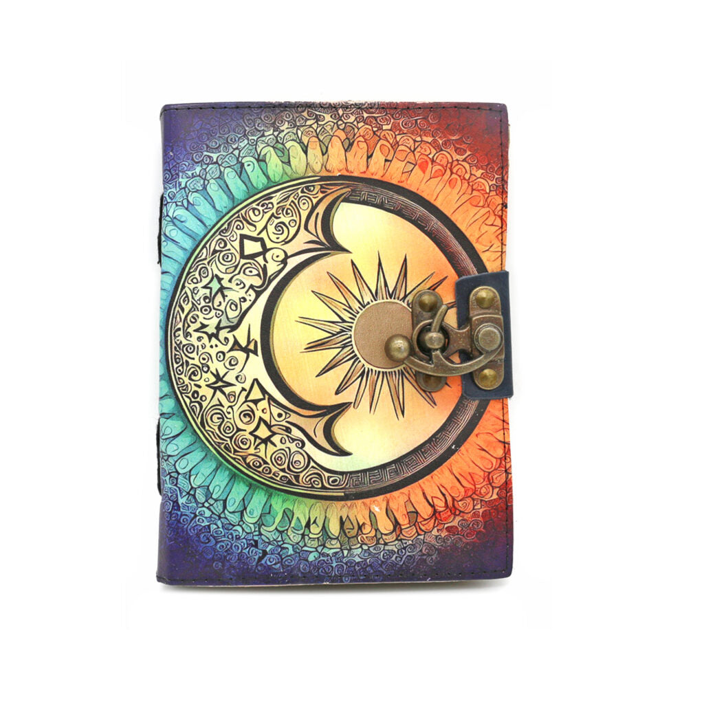 Solar Symphony Blank Leather Journal