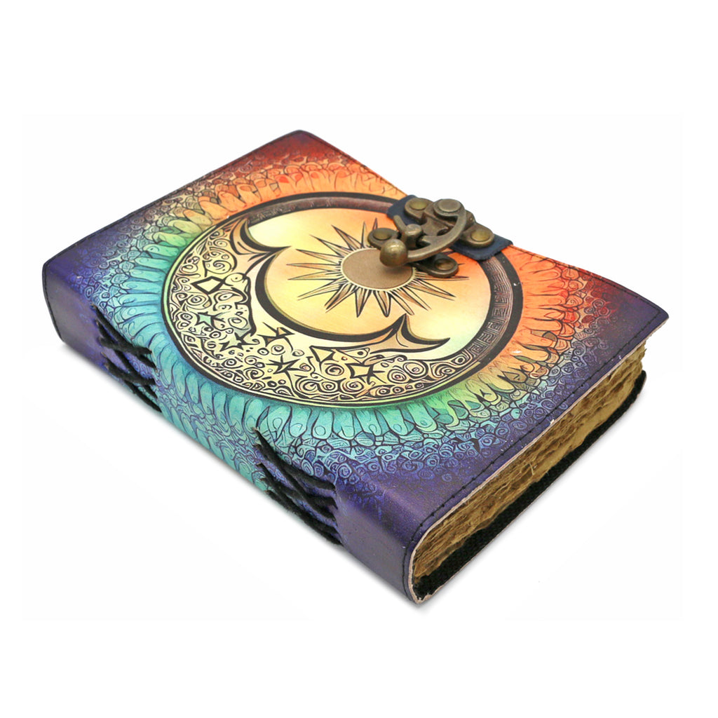 Solar Symphony Blank Leather Journal
