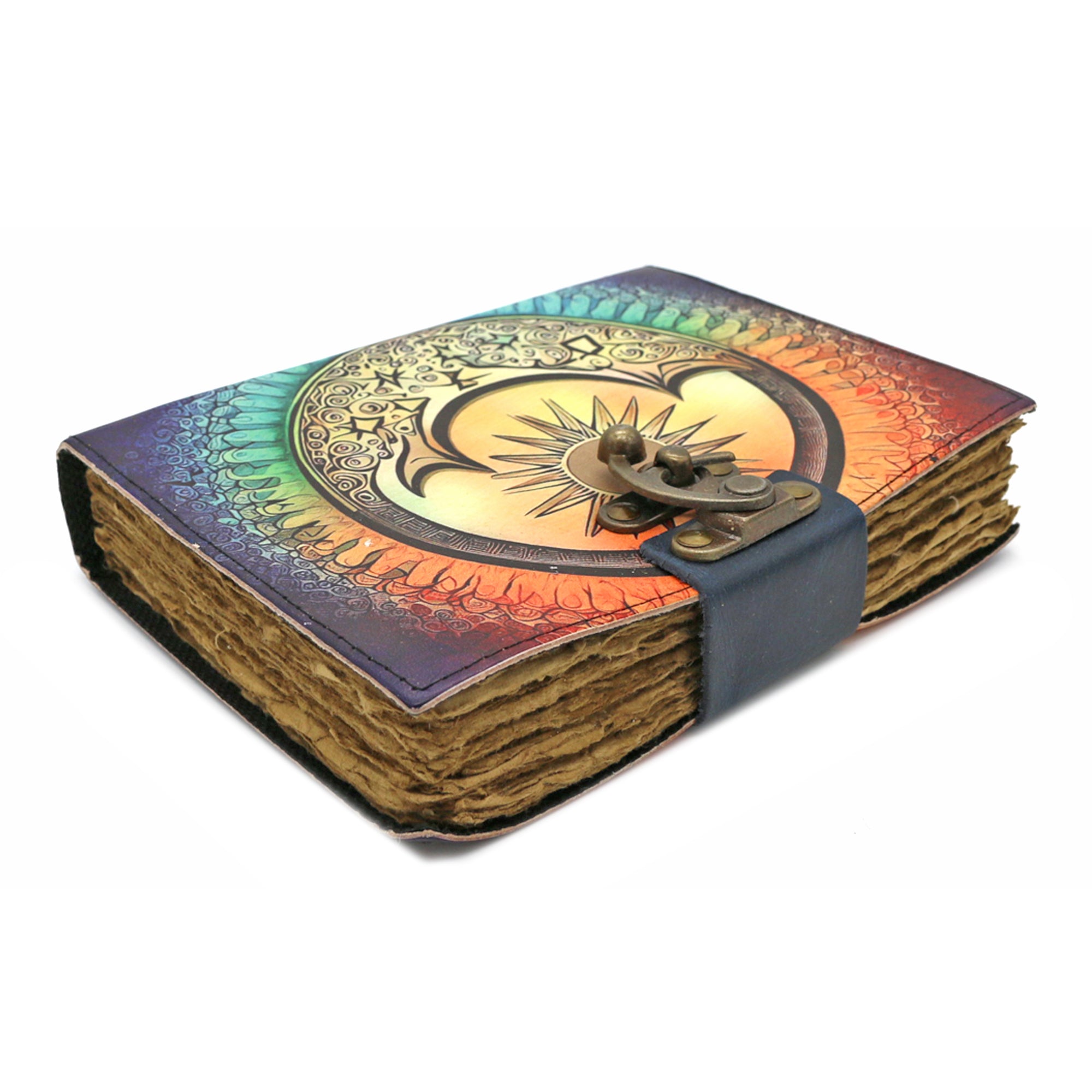 Solar Symphony Blank Leather Journal