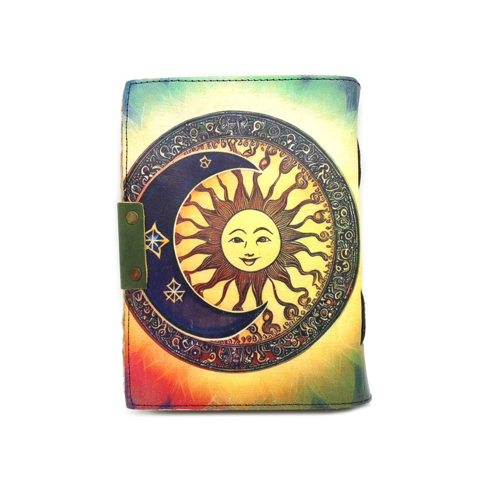 Cosmic Synergy Blank Leather Journal