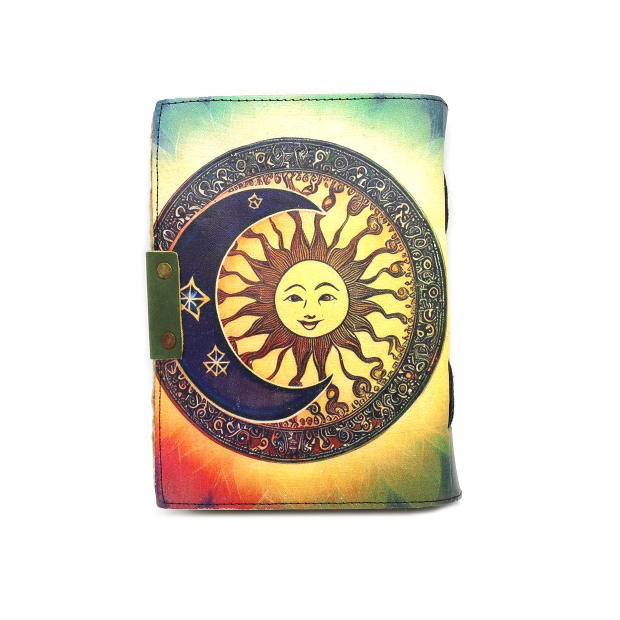 Cosmic Synergy Blank Leather Journal