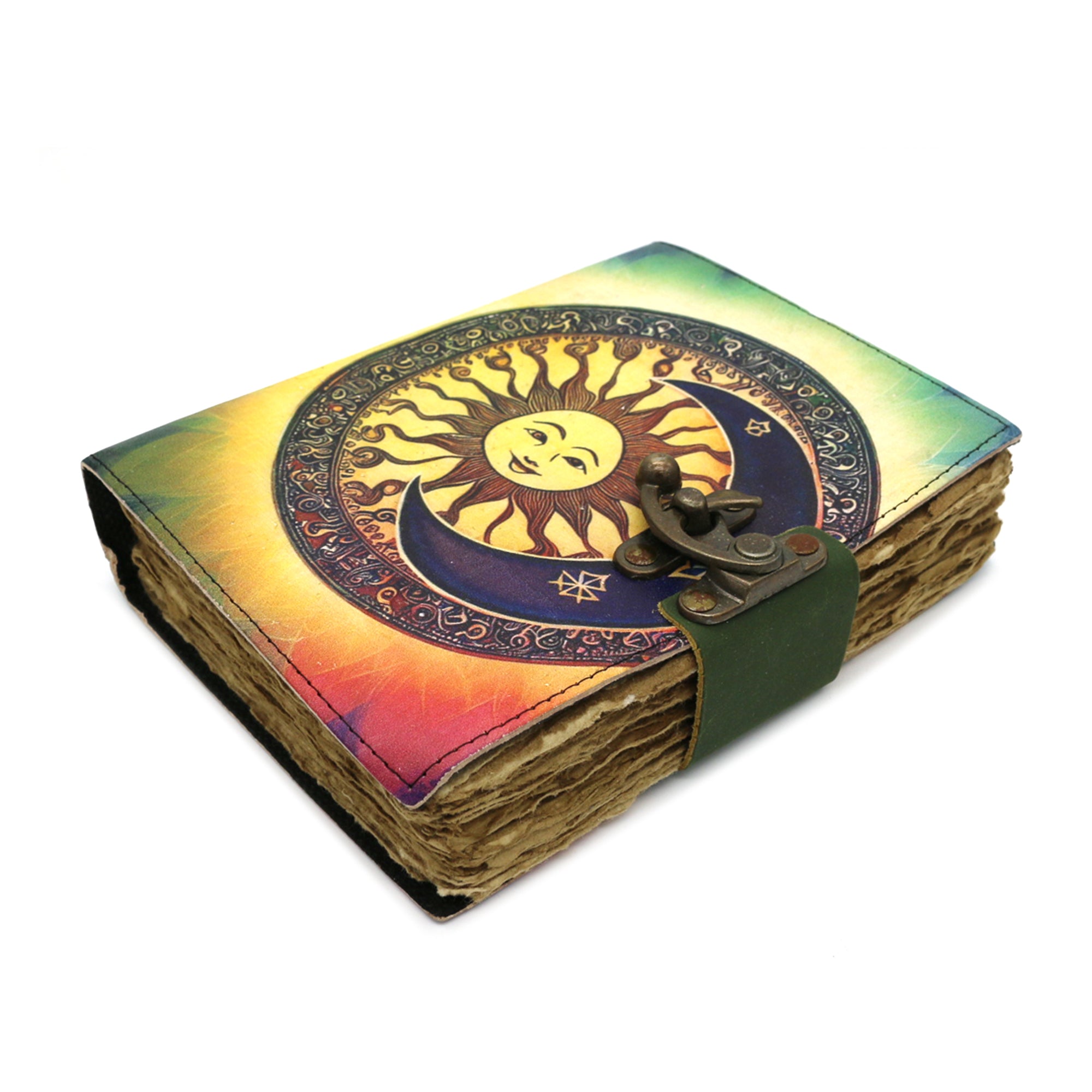 Cosmic Synergy Blank Leather Journal