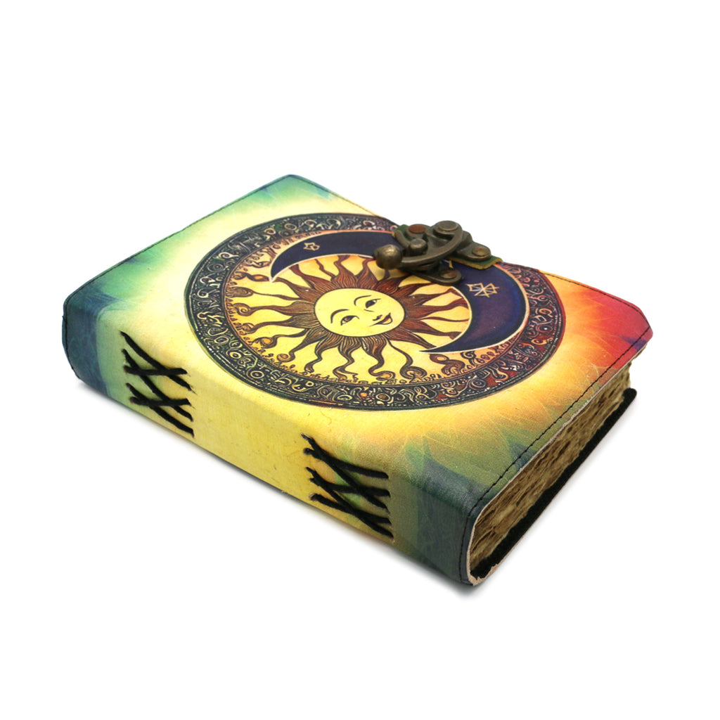 Cosmic Synergy Blank Leather Journal