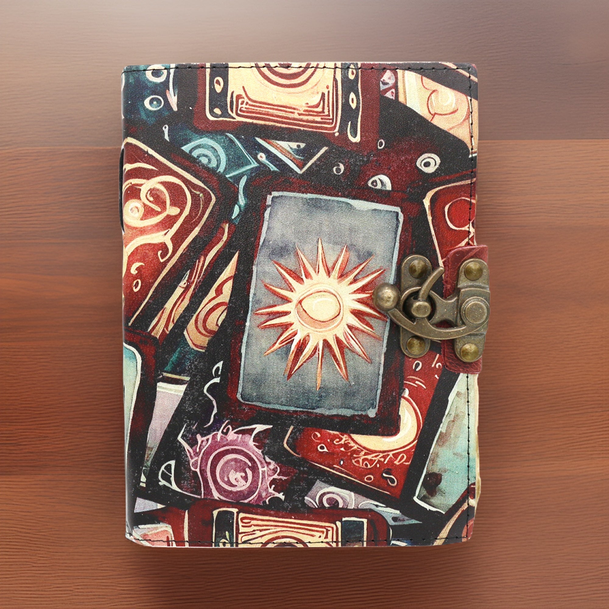Mystical Deck Blank Leather Journal