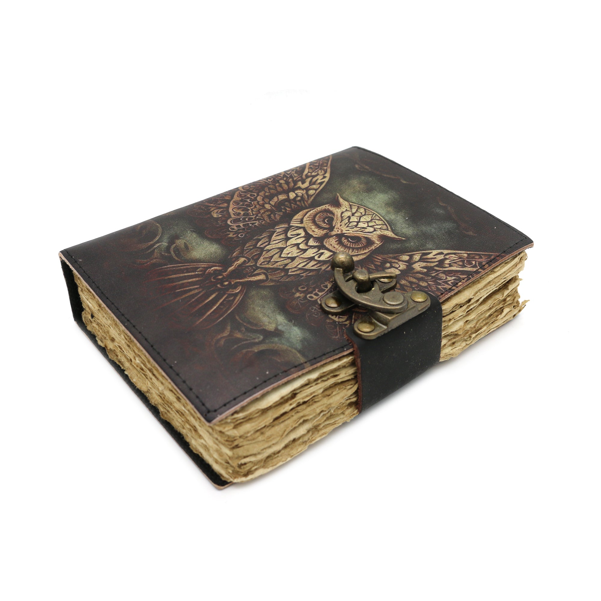Wise Owl Blank Leather Journal