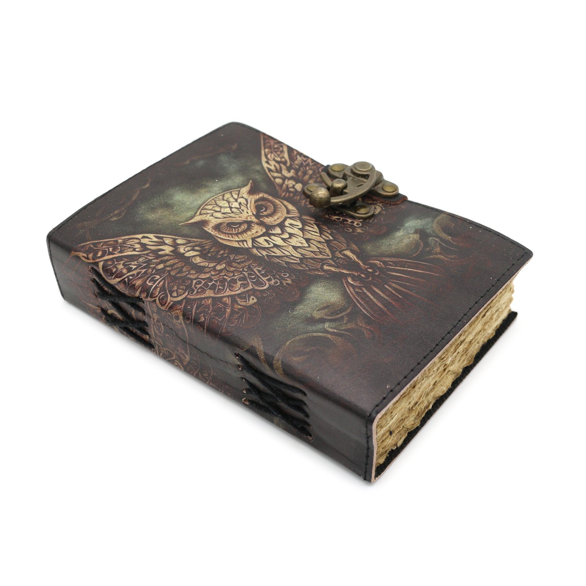 Wise Owl Blank Leather Journal