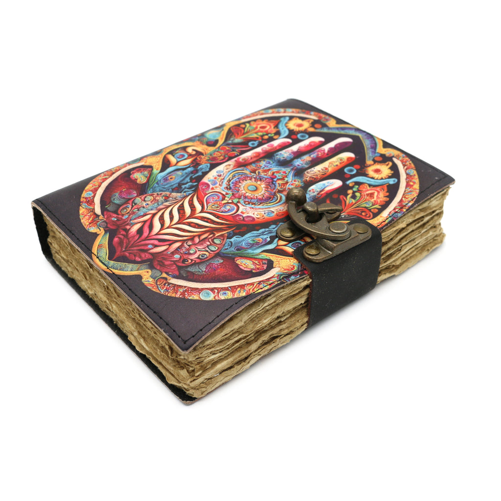 Guiding Hand Blank Leather Journal