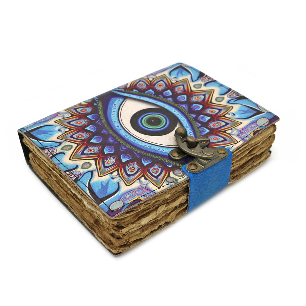 Azure Eye Blank Leather Journal