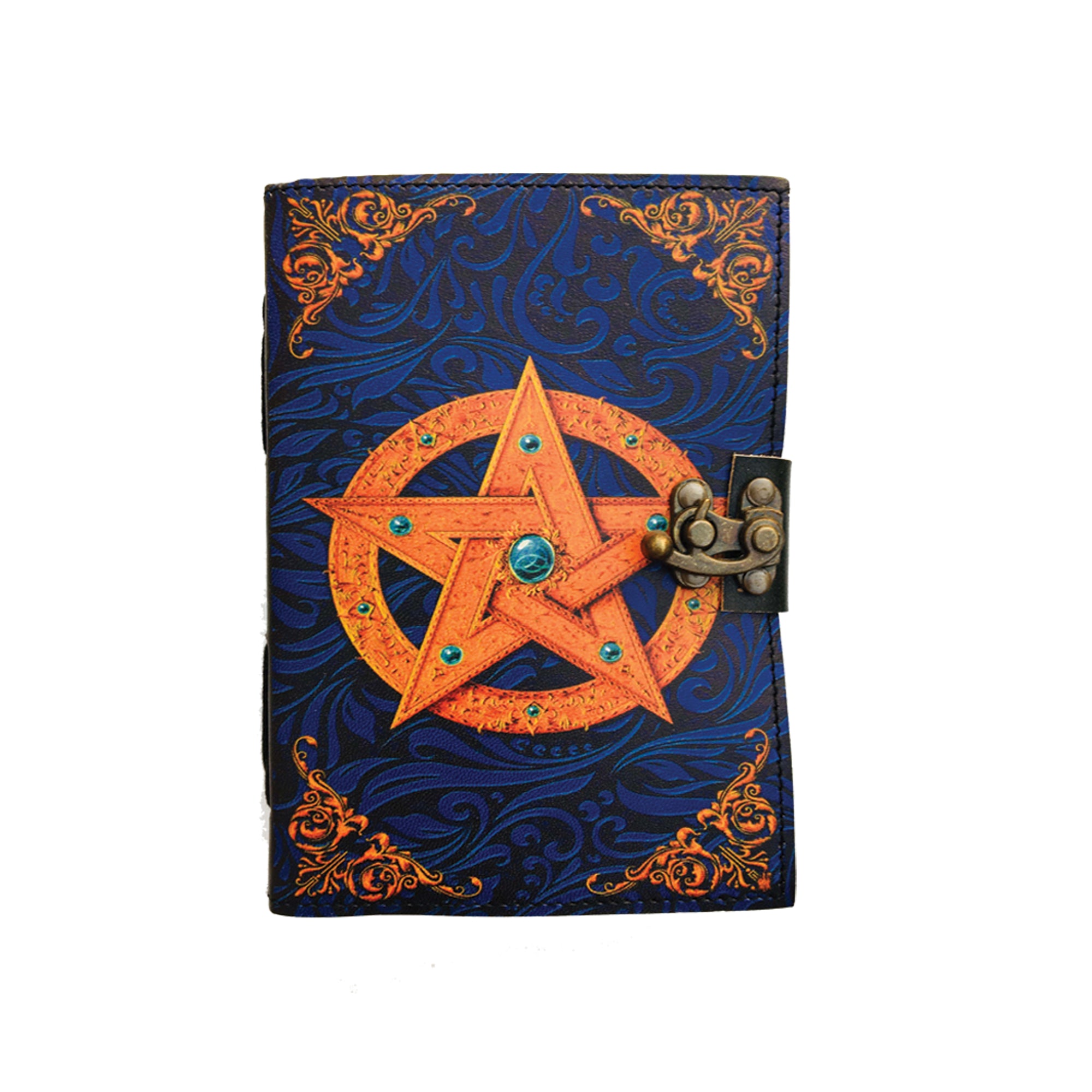 Pentacle Blank Leather Journal
