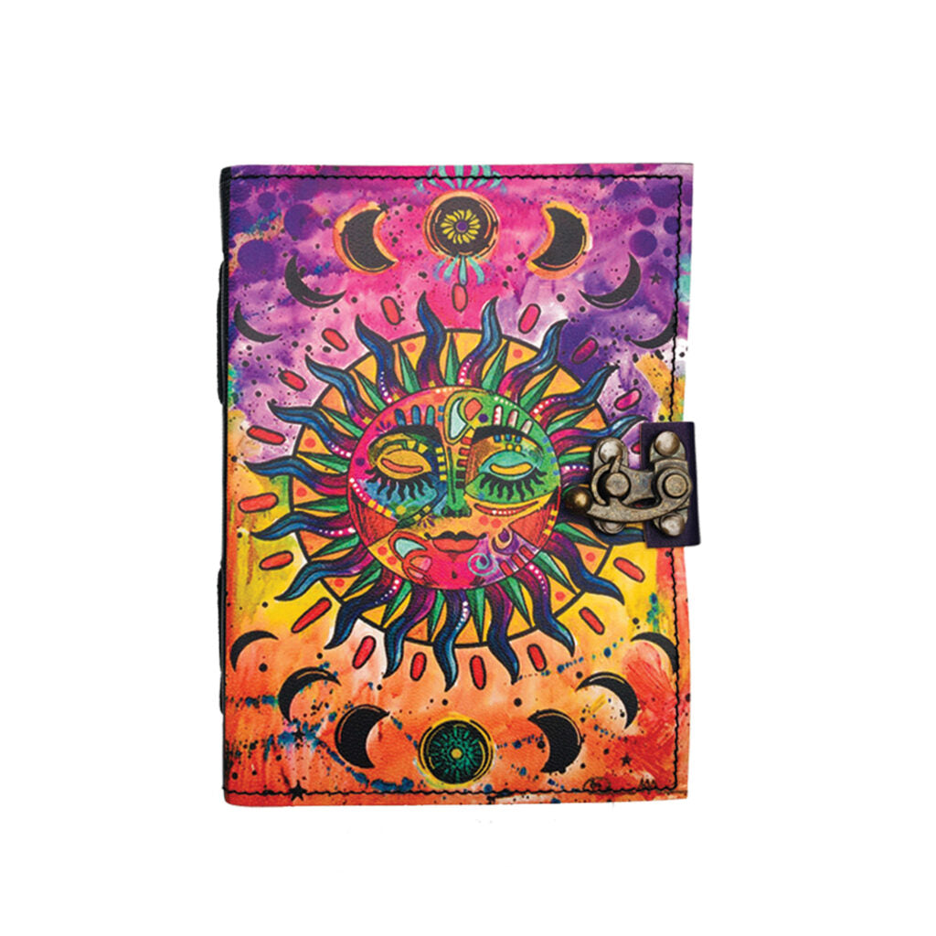 Sun Splash Blank Leather Journal
