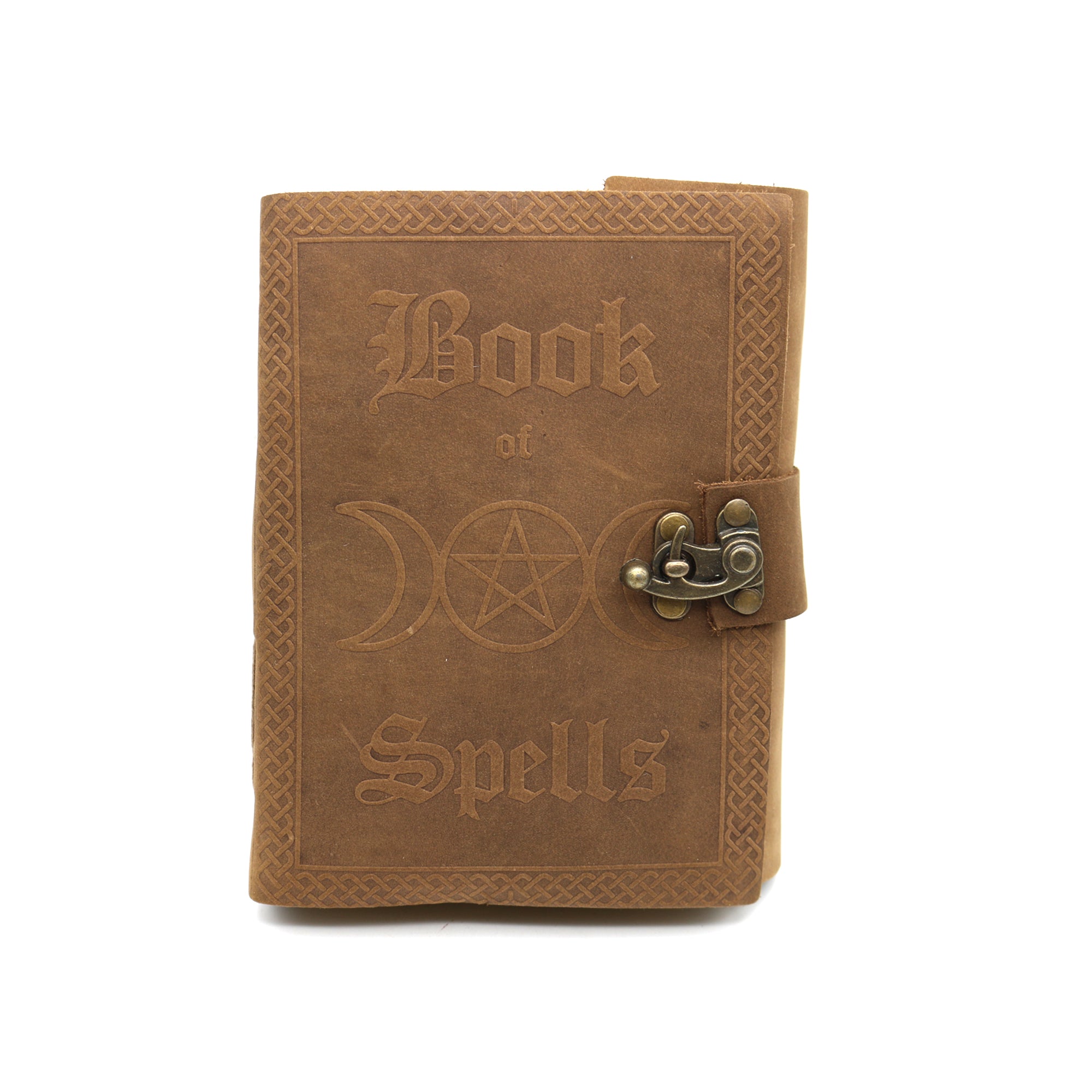 Book of Spells Embossed Blank Leather Journal
