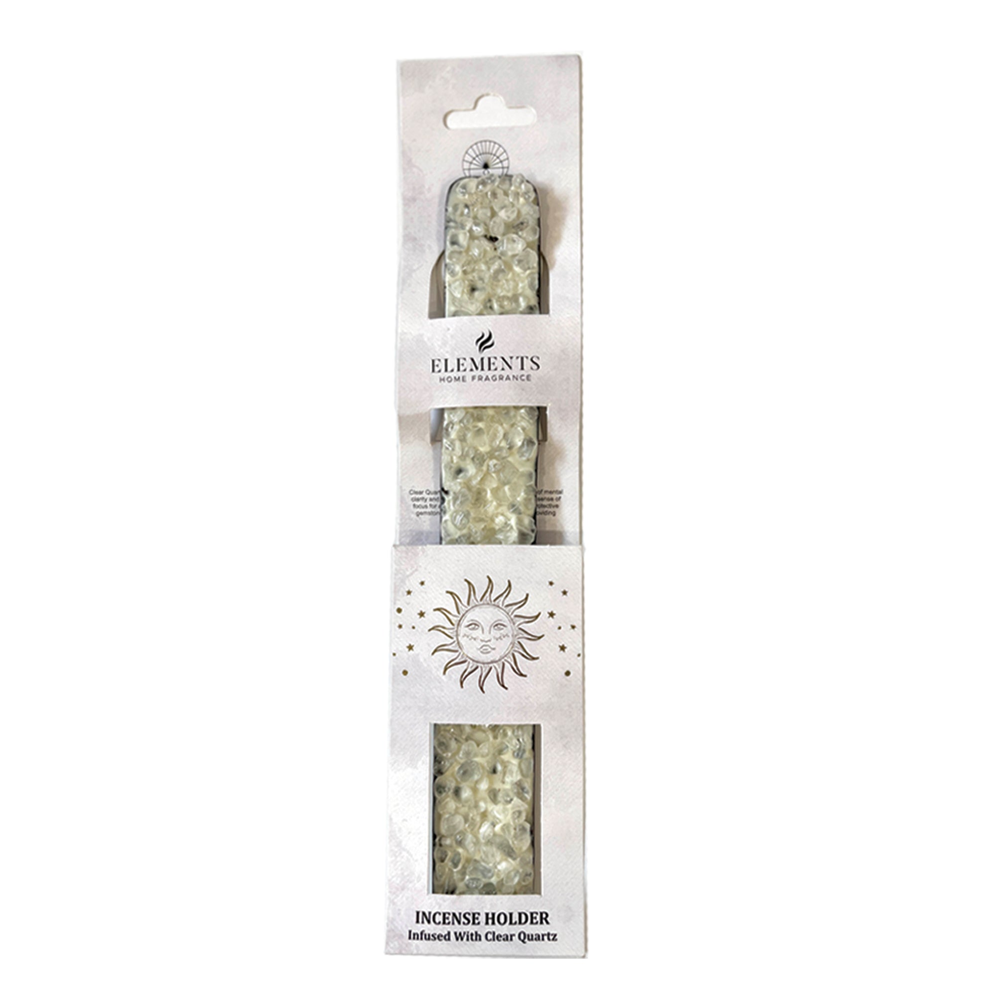 Clear Quartz Elements Incense Ash Catcher