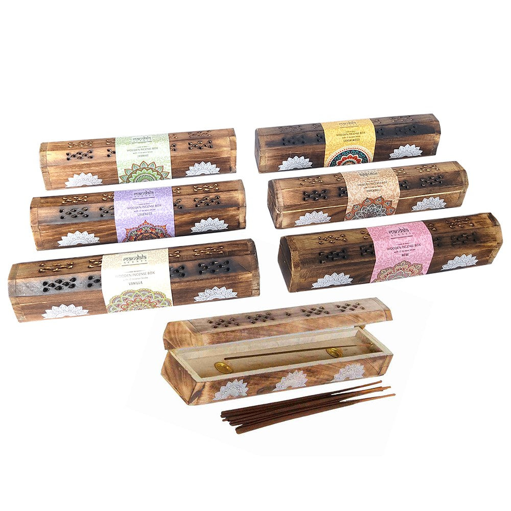 Vanilla Mandala Scents Wooden Incense Box