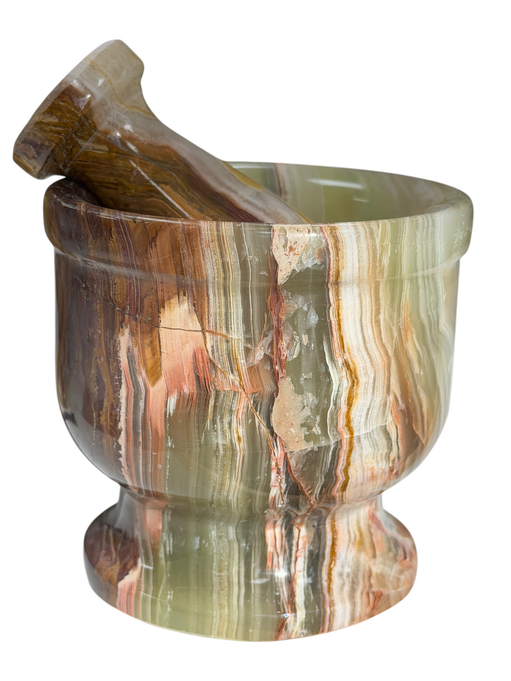 4" Green Onyx Pestle & Mortar #3