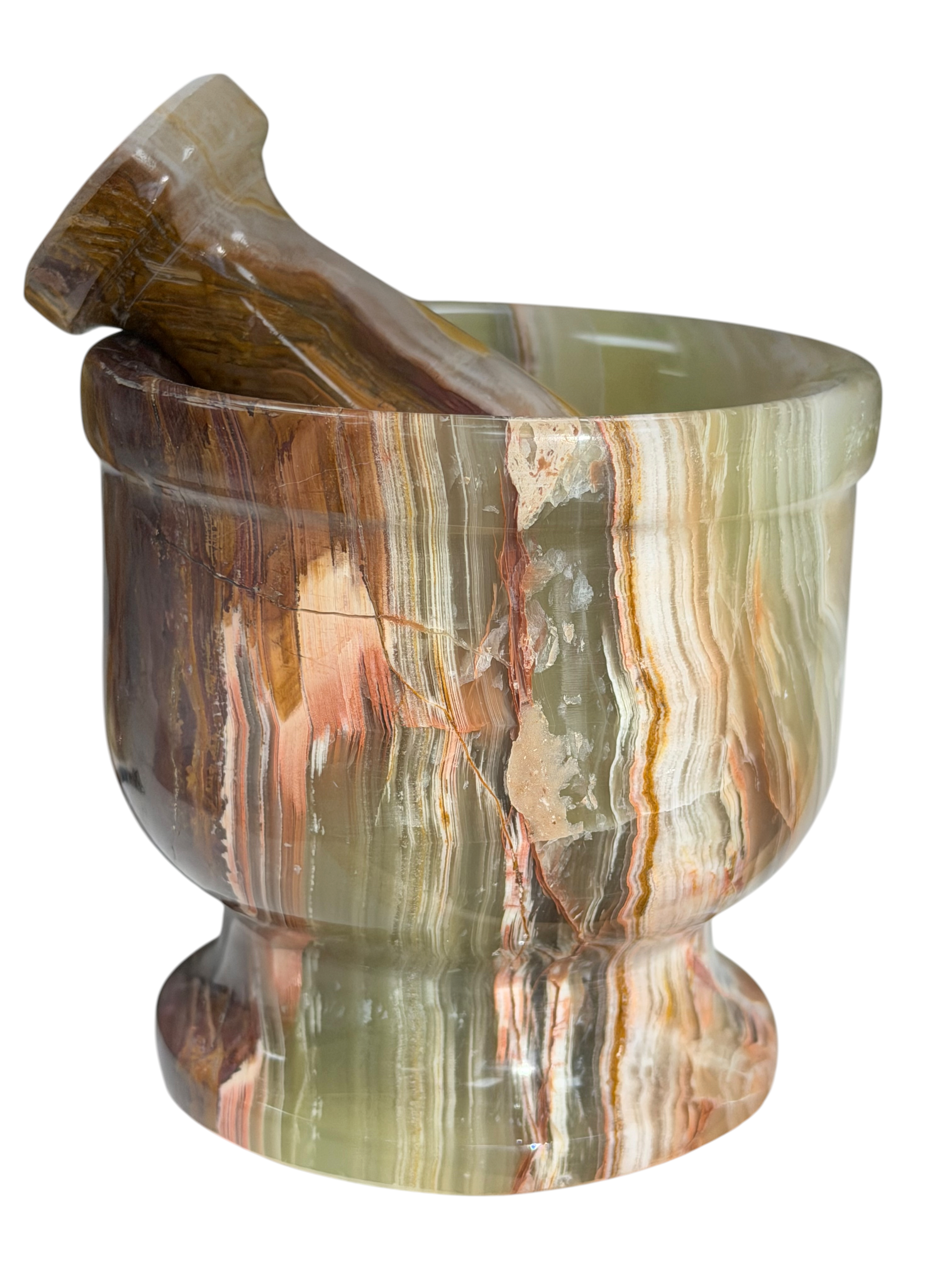 4" Green Onyx Pestle & Mortar #3