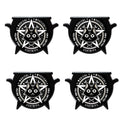 Magical Catnip Cauldron Coaster Set of 4