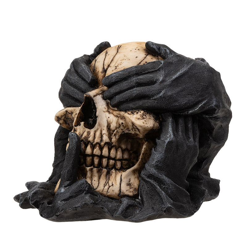 Hear, See & Speak No Evil Skull Figurine
