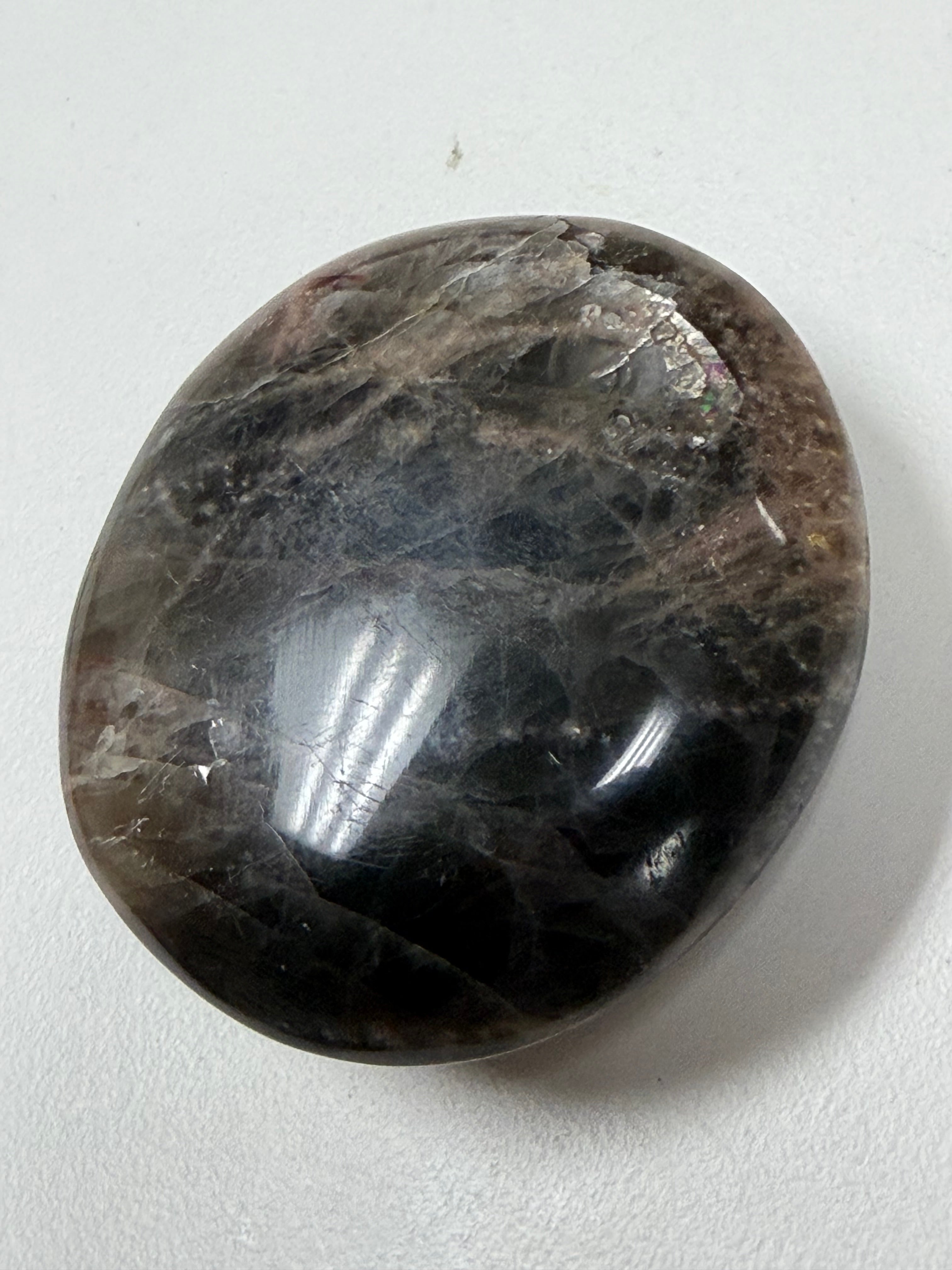 Black Moonstone Palm Stone