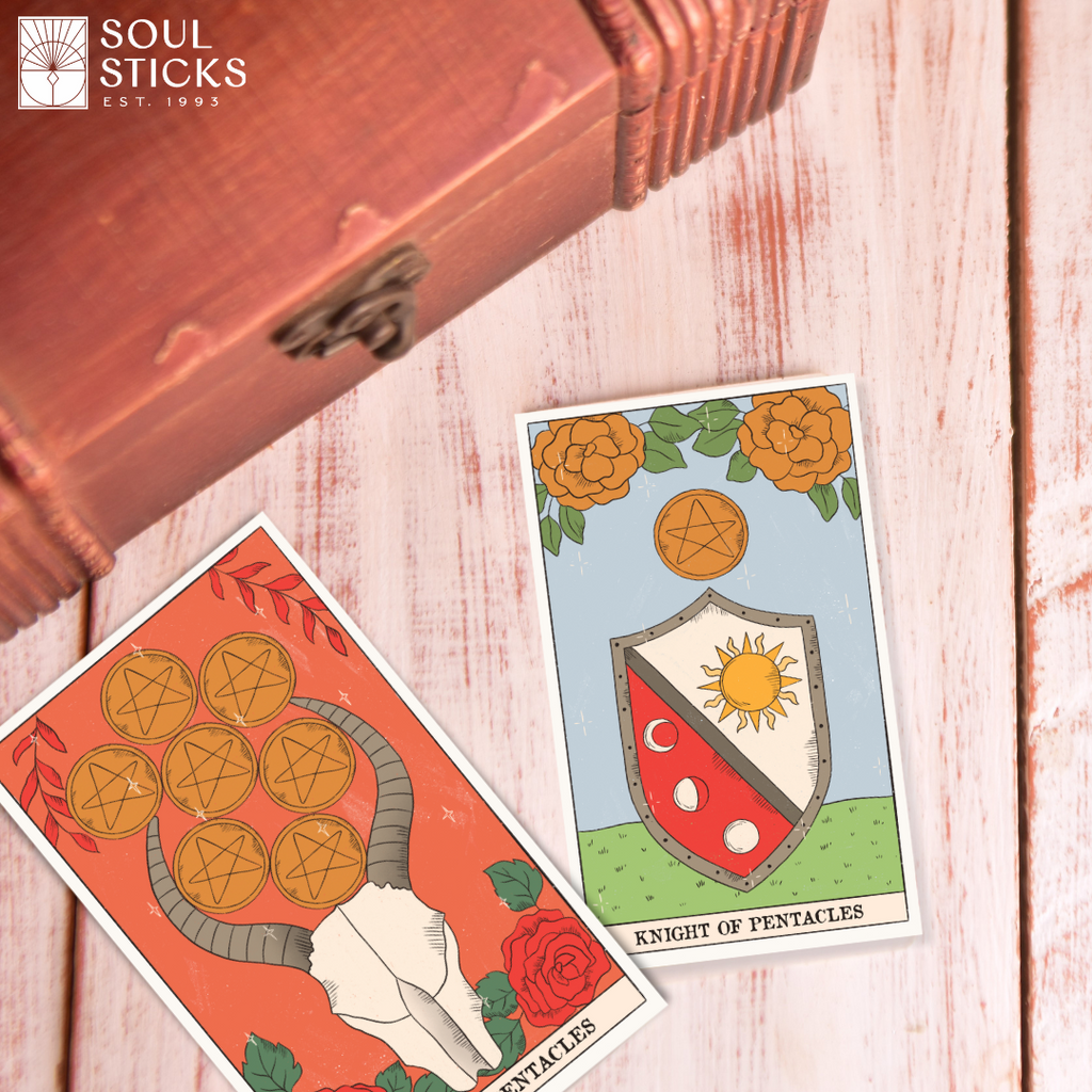 Magic of Tarot card close-up