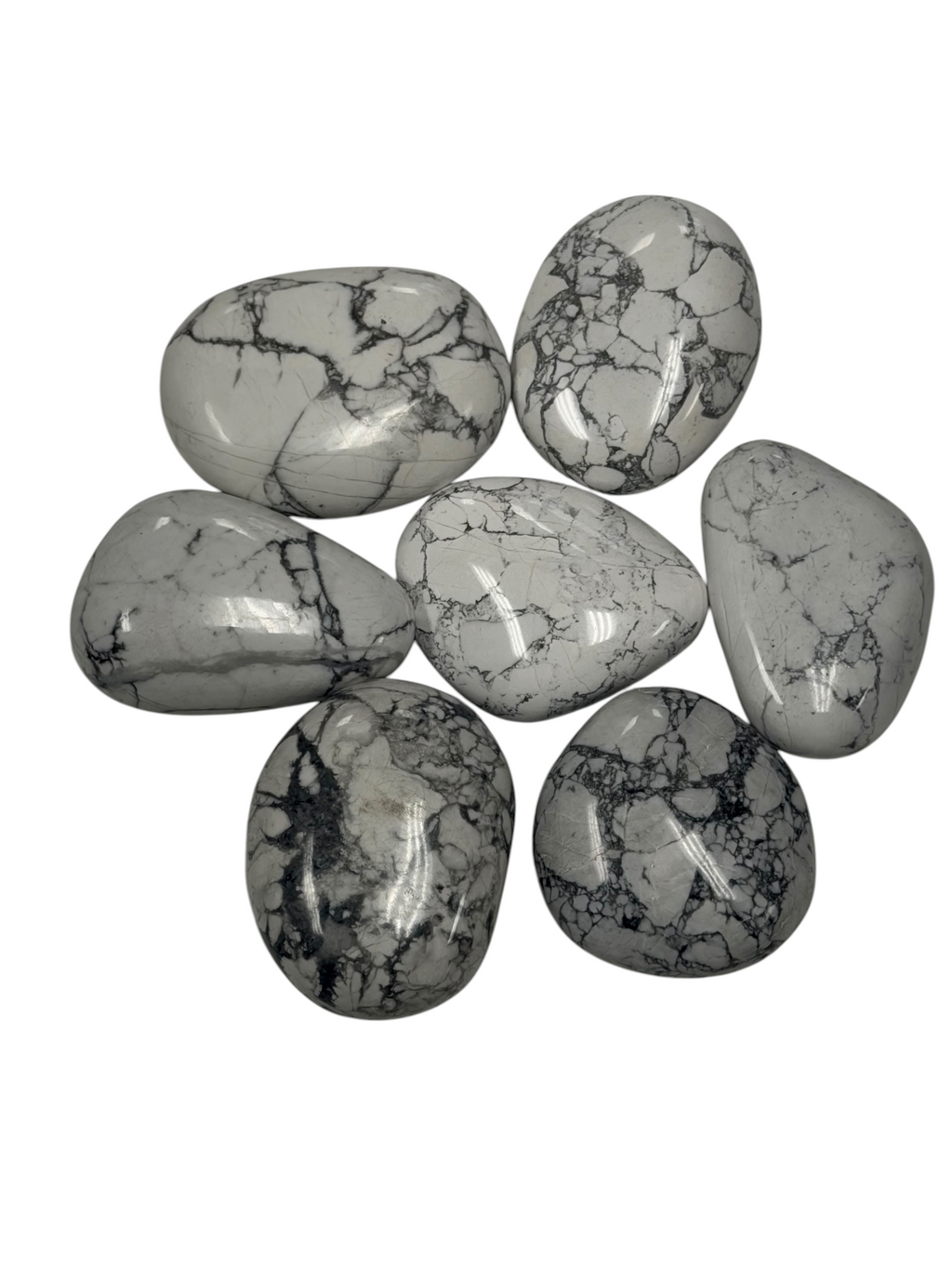 Howlite Palm Stone