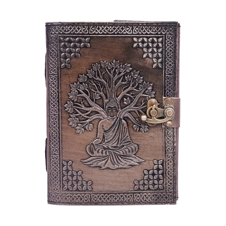 Buddha & Tree of Life Leather Embossed Journal