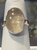 Golden Rutile Quartz Sterling Silver Ring
