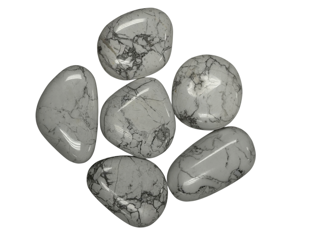 Howlite Palm Stone