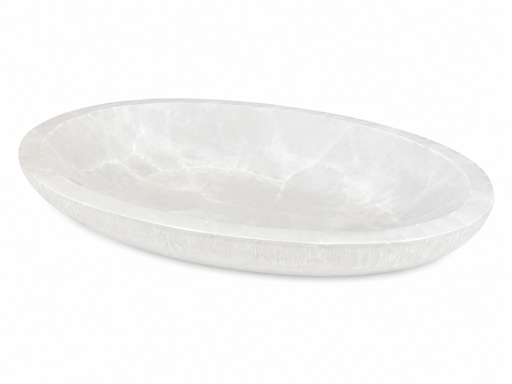 XL Oval Selenite Dish