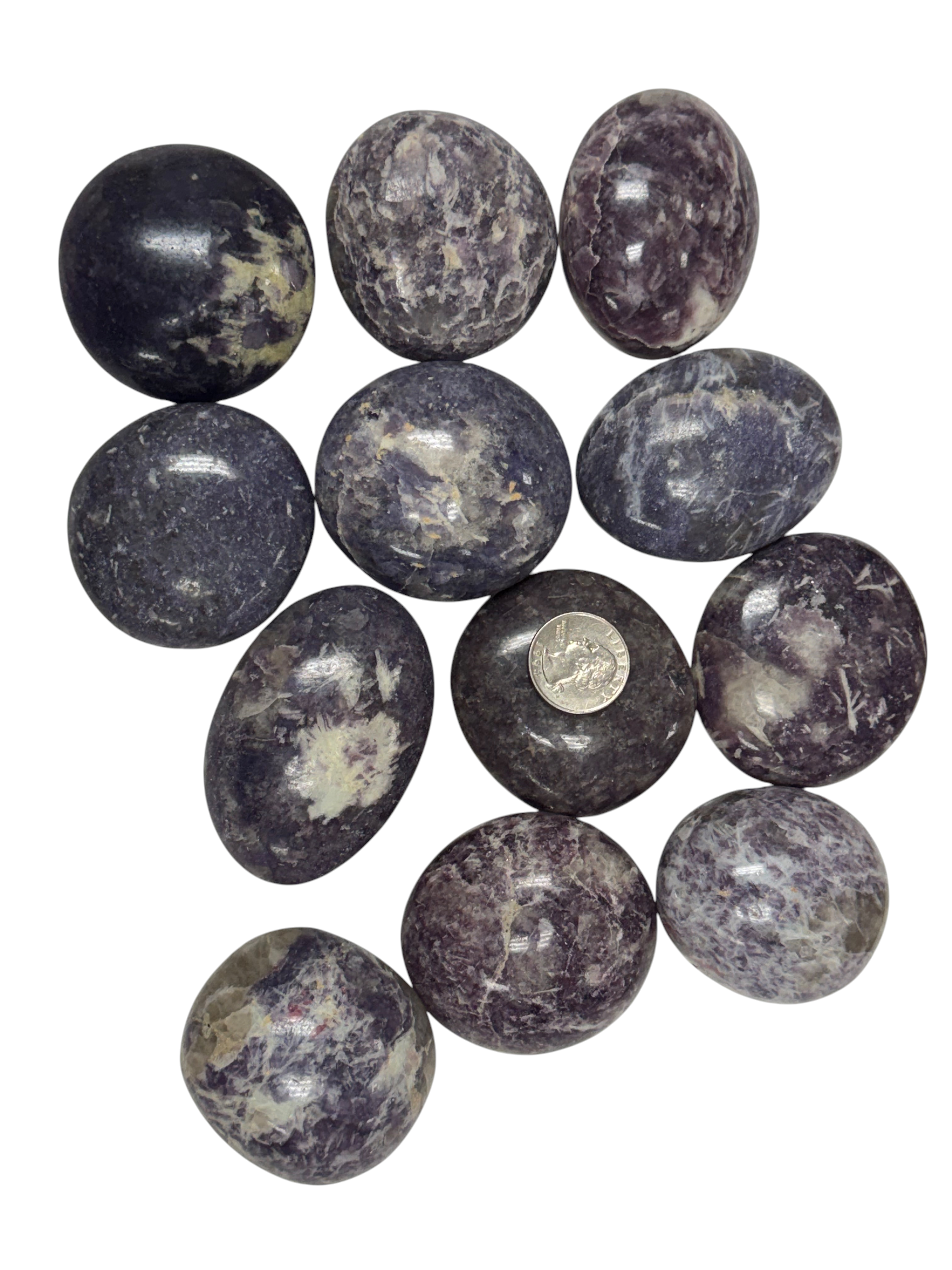 Lepidolite Palm Stone