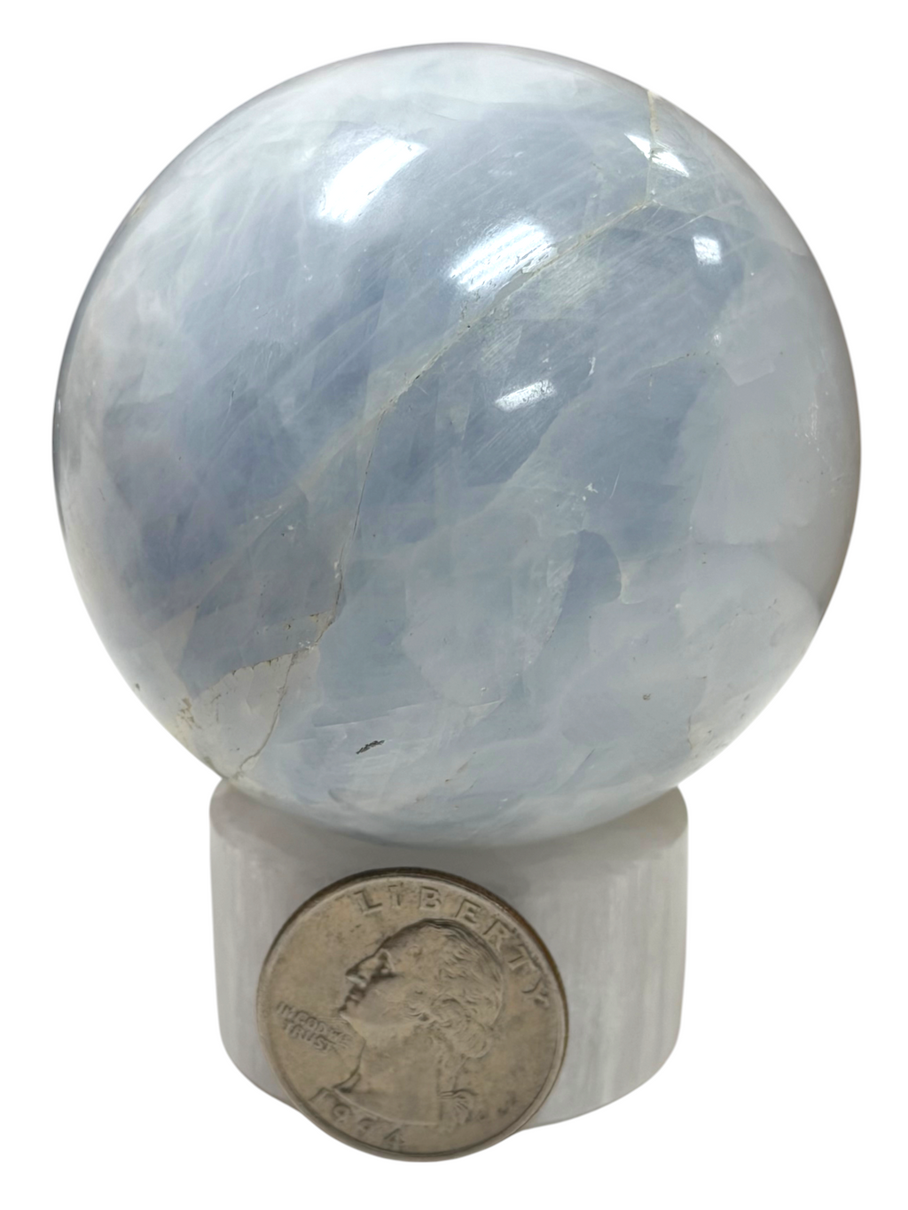 Blue Calcite Sphere 63mm
