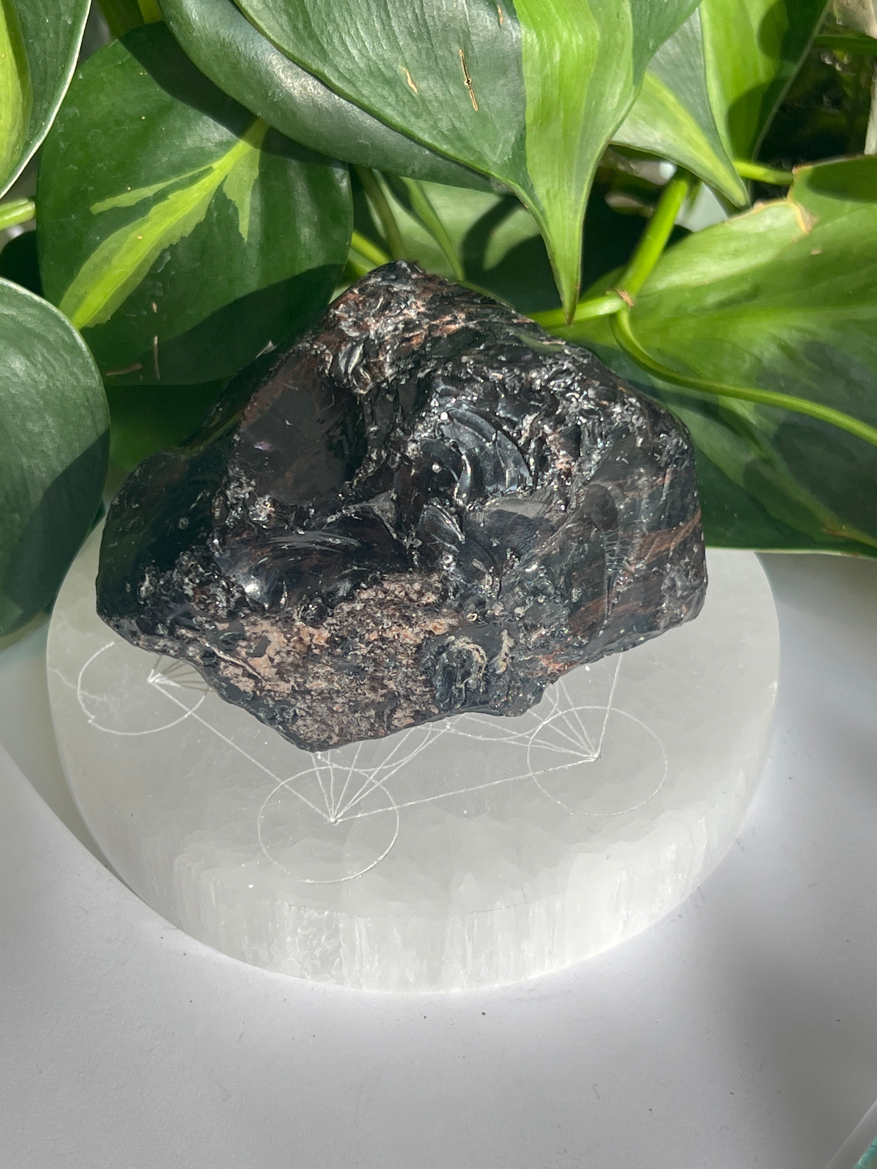 Raw Golden Sheen Obsidian