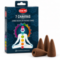 7 Chakra Jumbo Backflow Incense Cones